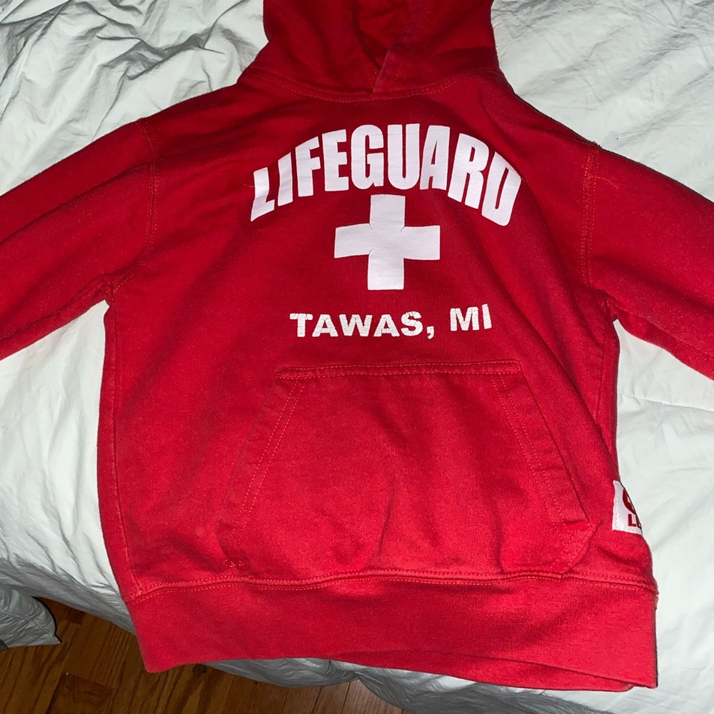 Girls size 6-7 lifeguard hoodie